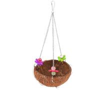 Totority Nido de Cáscara de Coco para Pájaros Marrón Diseño Creativo