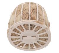 Totority Nido para Pájaros Colgante de Yute Natural Mezcla Interior, Cuenco Transpirable para Jaulas, Accesorio para Cría de Loros y Periquitos, Material Duradero y Lavable, Adecuado