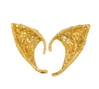 Totority Orejas de Hada de Látex Doradas para Cosplay y Fiesta de Halloween, Reutilizables y Lavables, Accesorio Encantador para Duendes y Hadas