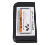 Totority Organizador de Visera de Coche Negro, Organizador de Tarjetas de Coche, portatarjetas para Visera, diseño Universal con instalación Adhesiva para Documentos pequeños y Uso Diario