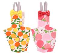 Totority Pañales Reutilizables para Pájaros 2 Piezas, Pañal de Vuelo para Loros y Aves Pequeñas, Ropa de Loro Decorativa Cómoda y Ligera, Disfraz para Pájaro Uso Diario y Fiestas