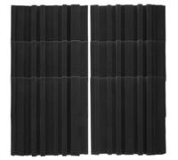 Totority Paneles Acústicos Absorbentes de Sonido de Esponja Negra 6 Piezas Instalación Fácil para Oficinas y Estudios en Casa
