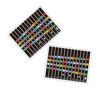 Totority Pegatinas de Escala Musical para Guitarra de Pvc en Varios Colores, 2 Juegos sin Mancha para Principiantes Que Asisten Práctica del Diapasón