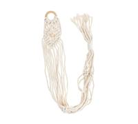 Totority Percha de Pared Macramé para Guitarra y Ukelele Colgador Horizontal Artesanal con Borlas Decorativas Soporte Versátil para Instrumentos y Decoración Doméstica