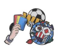 Totority Pines de Solapa Deportivos Esmaltados de Aleación, 3 Piezas (9 10 12), Insignias Redondas para Equipo de Fútbol, Broches para Gorras y Mochilas, Premio y Decoración de