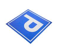 Totority Señal de Estacionamiento del Sitio, Señal de Seguridad Símbolo P, Aleación de Aluminio, Azul, Señalización Clara y Visible para Aparcamientos y Lugares que Requieren Señalización