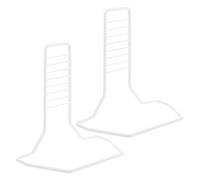 Totority Soporte de Metal para Rueda de Hámster 2 Piezas Color Claro Accesorio Resistente para Rueda Deportiva de Ejercicio Soporte Estable de Mascota