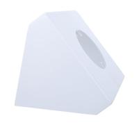 Totority Soporte para Ventilador de Techo, Angle Mount Fan Box para Techos de Iglesia de 80°, Plástico Blanco, Construcción Resistente para Ventilador