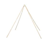 Totority Soportes para Postes de Carpa Infantiles de Madera Maciza, Refuerzo Triangular para Tienda Campaña Tipi, Palos Redondos Naturales para Estructura de Juego, Accesorios de Repuesto