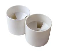 Totority Taza de Putting de Plástico de Color Blanco para Golf Hoyo Fácil de Usar y Protección para Green Adecuado para Jardín y Césped