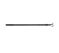 Totority Varilla Simple de Aluminio Extensible Cortinas Aleación para Negro de 60cm, Barra para Tirar y Conveniente Lugar Necesario