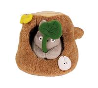 mayddle – Peluche Totoro en tronco de árbol – Mi Vecino Totoro Studio Ghibli