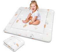 Totsy Baby Alfombra Bebe Acolchada Plegable - Manta de Juego para Bebes colchoneta Suelo Infantiles o tapete Infantil habitacion para niños y niñas 100 cm Certificado Oeko-Tex Ositos