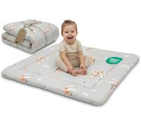 Totsy Baby Alfombra Bebe Acolchada Plegable - Manta de Juego para Bebes colchoneta Suelo Infantiles o tapete Infantil habitacion para niños y niñas 100 cm Certificado Oeko-Tex Conejos