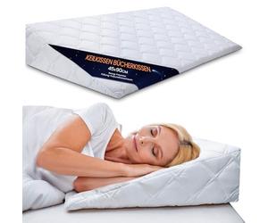 Totsy Baby Almohada de cuña Lectura cojin Respaldo Cama y Sofa antireflujo Adulto - Almohadas para Leer cojín elevar colchon para Dormir 45x90 cm