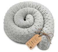 Totsy Baby Almohada Japonesa Larga Corporal Cuerpo 200 cm Lateral Minky | Cervical cuello suave embarazo lactancia materno relax comodidad postura ligero acolchado 200 cm Gris Claro