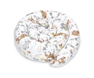 Totsy Baby Almohada para Dormir de Lado algodón 150 cm Algodón - cojin Cervical Enrollable Lavable Cojines Grandes Almohada para el Cuerpo Oeko-Tex Ciervo