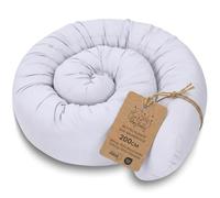Totsy Baby Almohada para Dormir de Lado algodón 200 cm Algodón - cojin Cervical Enrollable Lavable Cojines Grandes Almohada para el Cuerpo Oeko-Tex Gris