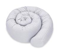 Totsy Baby Almohada para Dormir de Lado algodón 300 cm Algodón Gofre - cojin Cervical Enrollable Lavable Cojines Grandes Almohada para el Cuerpo Oeko-Tex Gris D