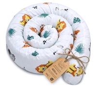 Totsy Baby Almohada para Dormir de Lado algodón 400 cm Algodón - cojin Cervical Enrollable Lavable Cojines Grandes Almohada para el Cuerpo Oeko-Tex Safari