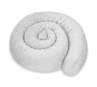 Totsy Baby Almohada para Dormir de Lado algodón 400 cm Minky - cojin Cervical Enrollable Lavable Cojines Grandes Almohada para el Cuerpo Gris Claro