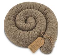 Totsy Baby Almohada para Dormir de Lado, Almohada para el Cuerpo de Serpiente 150 cm Bou ojin Cervical Enrollable Lavable Cojines Grandes Almohada para el Cuerpo Certificado Oeko-Tex Beige D