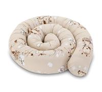 Totsy Baby Almohada para Dormir de Lado, Almohada para el Cuerpo de Serpiente 300 cm Algodón - cojin Cervical Enrollable Lavable Cojines Grandes Almohada para el Cuerpo Oeko-Tex Jirafas