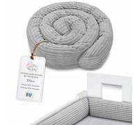 Totsy Baby Almohada para Dormir de Lado, Almohada para el Cuerpo de Serpiente 300 cm Pana - cojin Cervical Enrollable Lavable Cojines Grandes Almohada para el Cuerpo Gris C