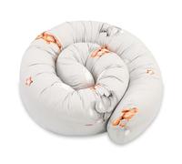Totsy Baby Almohada para Dormir de Lado, Almohada para el Cuerpo de Serpiente 400 cm Algodón - cojin Cervical Enrollable Lavable Cojines Grandes Almohada para el Cuerpo Oeko-Tex Osos de Peluche