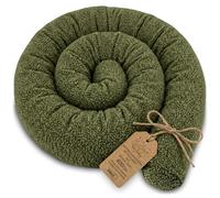 Totsy Baby Almohada para Dormir de Lado, Almohada para el Cuerpo de Serpiente 400 cm Bou ojin Cervical Enrollable Lavable Cojines Grandes Almohada para el Cuerpo Verde Oliva