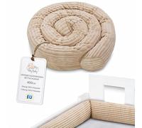 Totsy Baby Almohada para Dormir de Lado, Almohada para el Cuerpo de Serpiente 400 cm Lincoln - cojin Cervical Enrollable Lavable Cojines Grandes Almohada para el Cuerpo Beige C