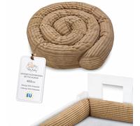 Totsy Baby Almohada para Dormir de Lado, Almohada para el Cuerpo de Serpiente 400 cm Pana - cojin Cervical Enrollable Lavable Cojines Grandes Almohada para el Cuerpo Marrón B