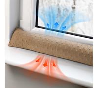 Totsy Baby Burlete Puerta Entrada frío 150 cm - Bajo Puerto y Ventana Cortavientos Decorativo Ideal para aislar el frío en el hogar Ventanas y cojín para habitación Infantil Minky Beige