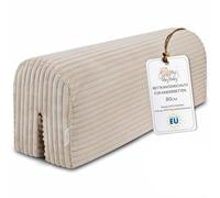 Totsy Baby Chichoneras Cuna Parachoques cunas Bebe 90 cm - Protector Anti caida y Golpe Espuma de Barrera Seguridad niños y niñas para Cama Protection de Valla y Borde Infantil Azul Vaquero