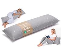 Totsy Baby Cojin Embarazo 145cm - Almohada Larga para Dormir de Lado Cojín Respaldo Cama Ideal para Descanso Maternidad y Lactancia Embarazadas Oeko-Tex