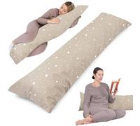 Totsy Baby Cojin Embarazo 145cm - Almohada Larga para Dormir de Lado Cojín Respaldo Cama Ideal para Descanso Maternidad y Lactancia Embarazadas