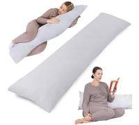 Totsy Baby Cojin Embarazo 145cm - Almohada Larga para Dormir de Lado Cojín Respaldo Cama Ideal para Descanso Maternidad y Lactancia Embarazadas Oeko-Tex