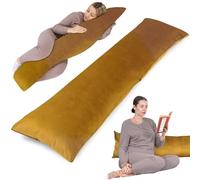 Totsy Baby Cojin Embarazo 145cm - Almohada Larga para Dormir de Lado Cojín Respaldo Cama Ideal para Descanso Maternidad y Lactancia Embarazadas