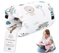 Totsy Baby Cojin Lactancia Bebe 20 cm - Cojín de Manga o Brazalete para alimentación del bebé Pequeño Almohada por niñas y niños Cojines Embarazada Dormir y Lactancia Oeko-Tex África Blanca