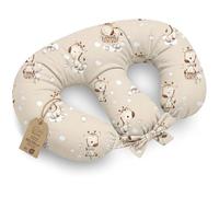 Totsy Baby Cojín Lactancia gemelar Nursing Breastfeeding - 90x50 cm - Almohada de Lactancia para bebé Multifuncional para Gemelos Chest Pillow Pecho posicionamiento Oeko-Tex Jirafa