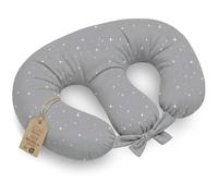 Totsy Baby Cojín Lactancia gemelar Nursing Breastfeeding - 90x50 cm - Almohada de Lactancia para bebé Multifuncional para Gemelos Chest Pillow Pecho posicionamiento Oeko-Tex Galaxia