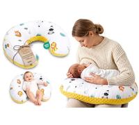 Totsy Baby Cojin Lactancia y Embarazada 130 cm - Almohada por lactante bebé cojín de Embarazo por Dormir o Cojines Maternidad Minky para Mujeres Embarazadas y Bebe Oeko-Tex Safari