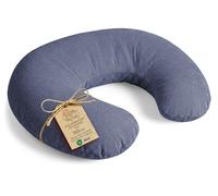 Totsy Baby Cojin Lactancia y Embarazada Pana Premium 150 cm - Almohada por lactante bebé cojín de Embarazo por Dormir o Cojines Maternidad para Mujeres Embarazadas y Bebe Oeko-Tex Azul Vaquero
