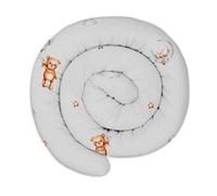 Totsy Baby Cojín Serpiente XXL Almohada de Cama Cojín de Lactancia Rollo de Cama Protector de Borde de Cama Cojín Decorativo Alrededor de Cama Serpiente XL Osos de Peluche 300 cm Oeko-Tex
