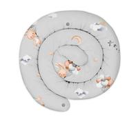 Totsy Baby Cojín Serpiente XXL Almohada de Cama Cojín de Lactancia Rollo de Cama Protector de Borde de Cama Cojín Decorativo Alrededor de Cama Serpiente XL Conejo 200 cm Oeko-Tex