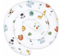 Totsy Baby Cojín Serpiente XXL Almohada de Cama Cojín de Lactancia Rollo de Cama Protector de Borde de Cama Cojín Decorativo Alrededor de Cama Serpiente XL Safari 400 cm Oeko-Tex