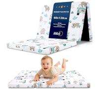 Totsy Baby Colchon Cuna Bebe Plegable 60x120 cm - colchoneta Cama Infantil de Viaje colchón Transpirable y colchones de Espuma con Funda Lavable 60 x 120 cm África