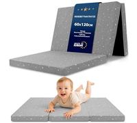 Totsy Baby Colchon Cuna Bebe Plegable 60x120 cm - colchoneta Cama Infantil de Viaje colchón Transpirable y colchones de Espuma con Funda Lavable 60 x 120 cm Galaxy