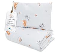 Totsy Baby Edredon Relleno nordico Cama Infantil Algodón - 100x135 - Bebe rellena Juego de Manta 100 x 135 cm con Almohada 40 x 60 cm por niños e niñas Oeko-Tex Osos de Peluche