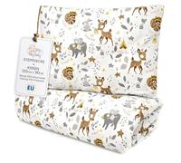 Totsy Baby Edredon Relleno nordico Cama Infantil Algodón - 90x120 - Bebe rellena Juego de Manta 90 x 120 cm con Almohada 40 x 60 cm por niños e niñas Oeko-Tex Ciervo